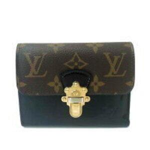Louis Vuitton Portefeuille Wallet Cherrywood Compact Monogram Vernis